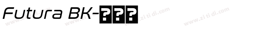 Futura BK字体转换